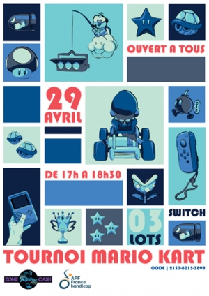 Jeudi 29 avril à 17h : Tournoi Mario Kart (Switch)