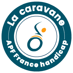 Logo de la caravane APF France handicap