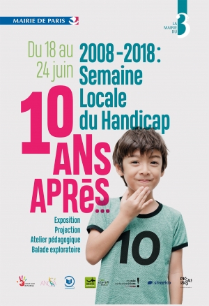 Affiche de la semaine locale du handicap dans le 3ème arrondissement